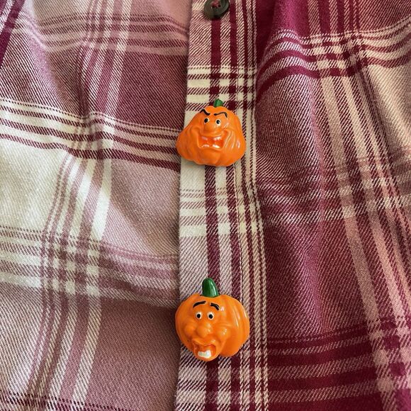 Halloween Jack-O-Lantern Button Covers w/ Matching Stud Earrings Orange - Picture 9 of 9